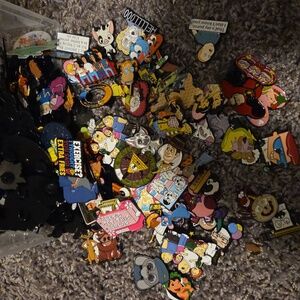 Colorful Cartoon Character Pin Set